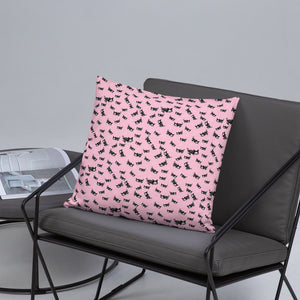 Pastel Goth Skeleton Cats Basic Pillow