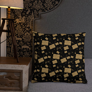 Ouija and Skulls Basic Pillow