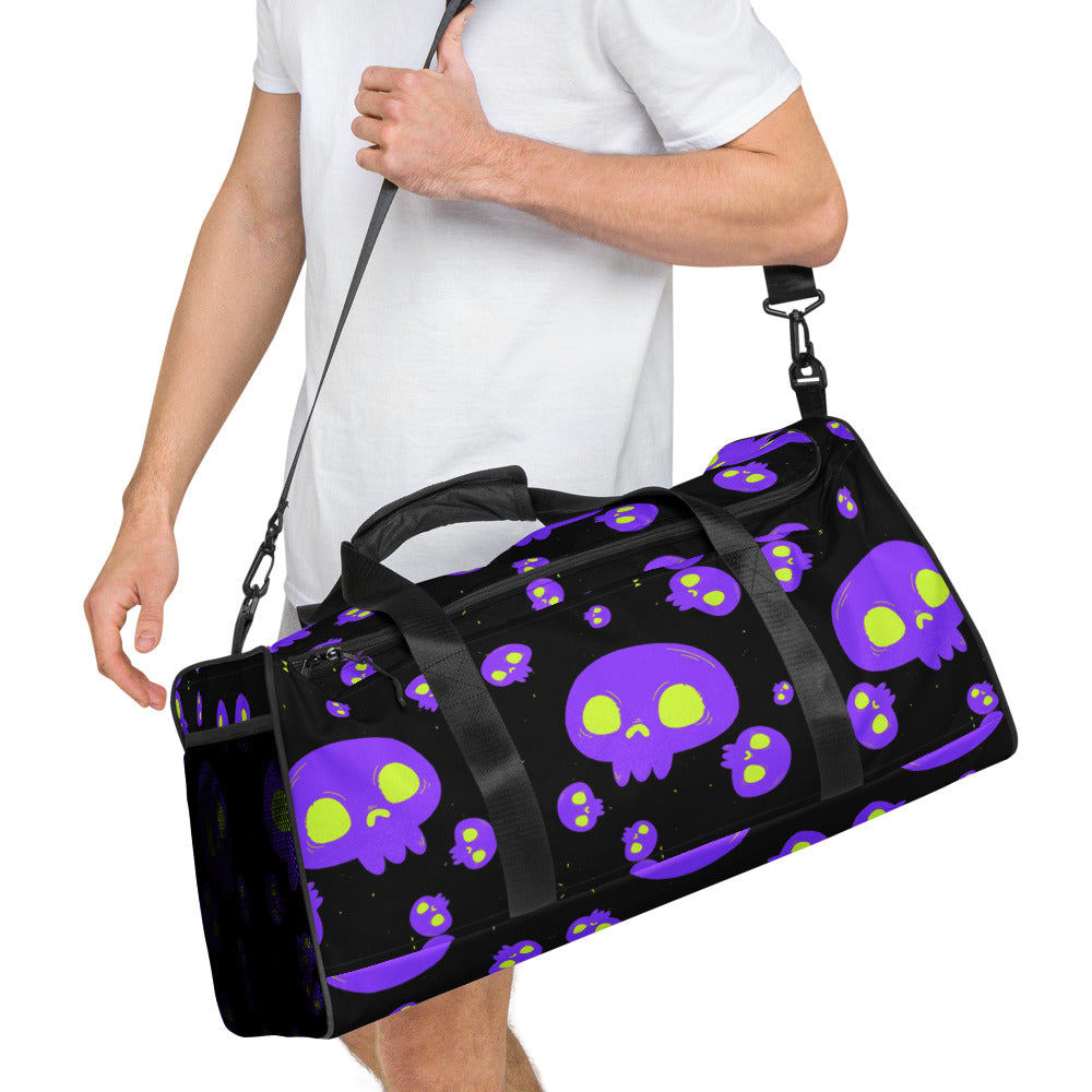 Purple Skulls Duffle bag