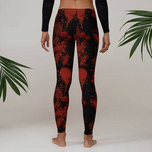 Blood Splatter Horror Leggings for Women