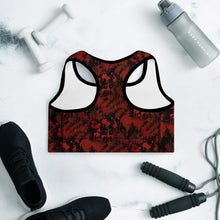 Load image into Gallery viewer, Blood Splatter Padded Sports Bra
