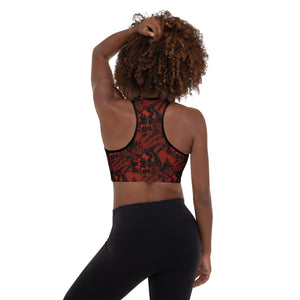 Blood Splatter Padded Sports Bra