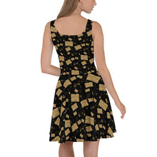Load image into Gallery viewer, Ouija and Skulls Skater Dress
