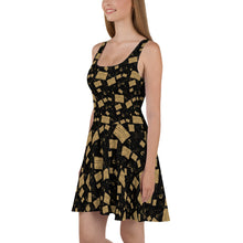 Load image into Gallery viewer, Ouija and Skulls Skater Dress
