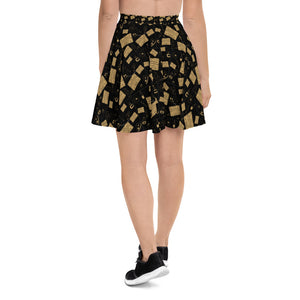 Ouija and Skulls Skater Skirt