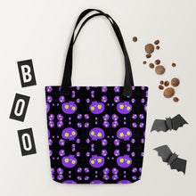 Load image into Gallery viewer, Purple Skulls Tote bag
