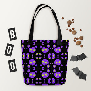 Purple Skulls Tote bag