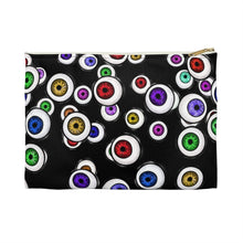 Load image into Gallery viewer, Goth Fashion Eyeballs Everywhere Halloween Accessory Pouch
