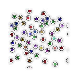 Halloween Eyeballs Everywhere Kiss-Cut Stickers