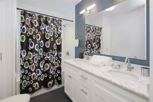 Eyeballs Everywhere Goth Home Decor Halloween Shower Curtains