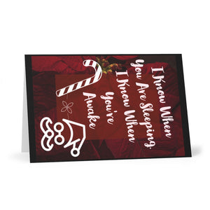 I know when you are sleeping I know when you're awake Christmas Greeting Cards (7 pcs)