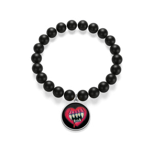 I'll Eat Your Heart Out Matte Onyx Bracelet