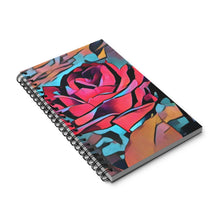 Load image into Gallery viewer, Abstract Rose Spiral Journal – Your Perfect Companion for Creativity and Organization!  Size 5 x 8
