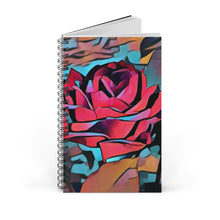 Load image into Gallery viewer, Abstract Rose Spiral Journal – Your Perfect Companion for Creativity and Organization!  Size 5 x 8
