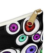 Load image into Gallery viewer, Goth Fashion Eyeballs Everywhere Halloween Accessory Pouch
