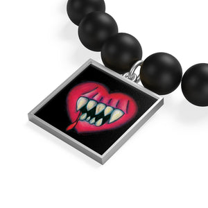 I'll Eat Your Heart Out Matte Onyx Bracelet