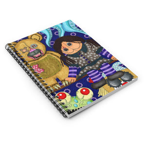 Scary Toys Artwork Spiral Notebook - Ruled Line
