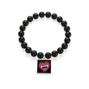 I'll Eat Your Heart Out Matte Onyx Bracelet