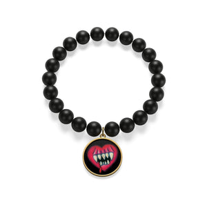I'll Eat Your Heart Out Matte Onyx Bracelet