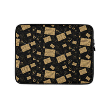 Load image into Gallery viewer, Ouija and Skulls Laptop Sleeve
