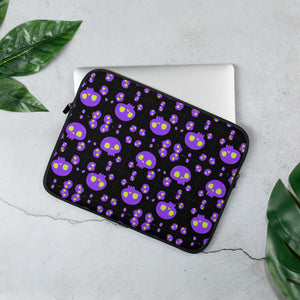 Purple Skulls Laptop Sleeve