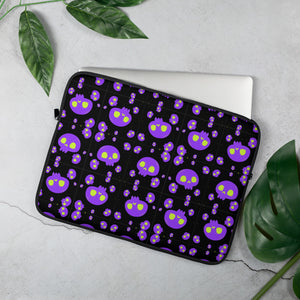 Purple Skulls Laptop Sleeve