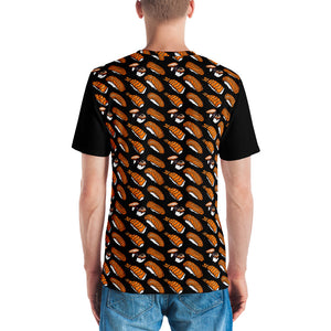 Black with Sushi Pattern Men's T-shirt
