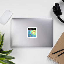 Load image into Gallery viewer, Kawaii Cute  Bullet Journal Octopus Fishing For Spaceship Sticker
