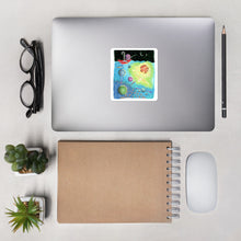 Load image into Gallery viewer, Kawaii Cute  Bullet Journal Octopus Fishing For Spaceship Sticker
