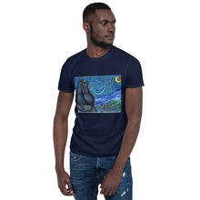 Load image into Gallery viewer, Starry Kitties Parody of Starry Night Short-Sleeve Unisex T-Shirt

