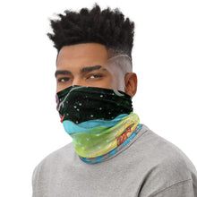 Load image into Gallery viewer, Fun Octopus Fishing For Spaceships Face Mask Neck Gaiter

