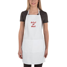 Load image into Gallery viewer, artist at work apron great gift for cooks and artists
