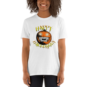 Happy Halloween Scary Pumpkin Short-Sleeve Unisex T-Shirt