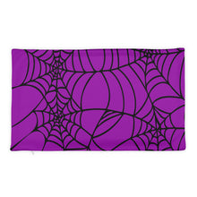 Load image into Gallery viewer, Purple Halloween Spider Web Basic Pillow Case only
