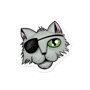 Pirate Cat Bullet Journal Bubble-free sticker