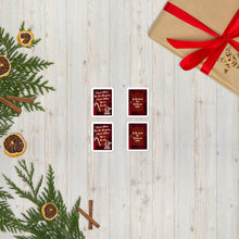 Load image into Gallery viewer, Creepy Christmas Santa Quote Bubble-free stickers

