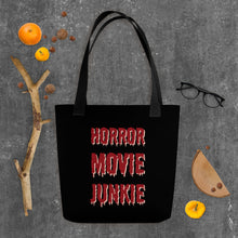 Load image into Gallery viewer, Horror Movie Addict Tote bag
