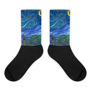 Starry Night Parody Socks