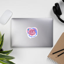 Load image into Gallery viewer, Keep Art in Your Heart Pastel Colors Bubble-free stickers for Artists and Art Lovers
