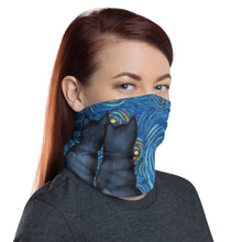 Load image into Gallery viewer, Starry Kitties Parody of Starry Night Neck gaiter Mask
