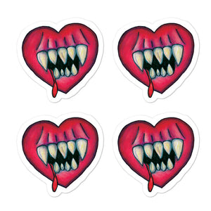 Goth Bullet Journal Eat Your Heart Out 4 Pack Bubble-free stickers