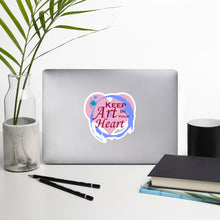 Load image into Gallery viewer, Keep Art in Your Heart Pastel Colors Bubble-free stickers for Artists and Art Lovers
