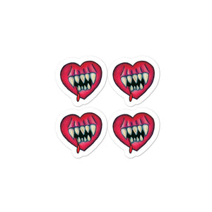 Goth Bullet Journal Eat Your Heart Out 4 Pack Bubble-free stickers