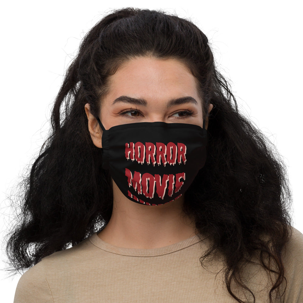 Horror Movie Junkie Premium face mask Great Gift for Horror Fans