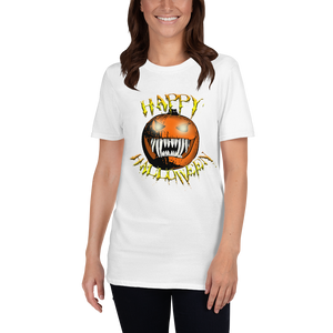 Happy Halloween Scary Pumpkin Short-Sleeve Unisex T-Shirt