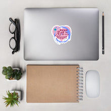 Load image into Gallery viewer, Keep Art in Your Heart Pastel Colors Bubble-free stickers for Artists and Art Lovers

