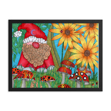 Load image into Gallery viewer, The Gnome Original art print by Roxanne Crouse Framed poster
