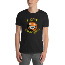 Load image into Gallery viewer, Happy Halloween Scary Pumpkin Short-Sleeve Unisex T-Shirt black
