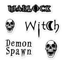 Load image into Gallery viewer, Bullet Journal Goth Witch Skulls Bubble-free stickers
