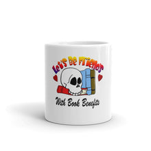 Load image into Gallery viewer, Lets be friends with book benefits coffee mug perfect gift for book lover reader
